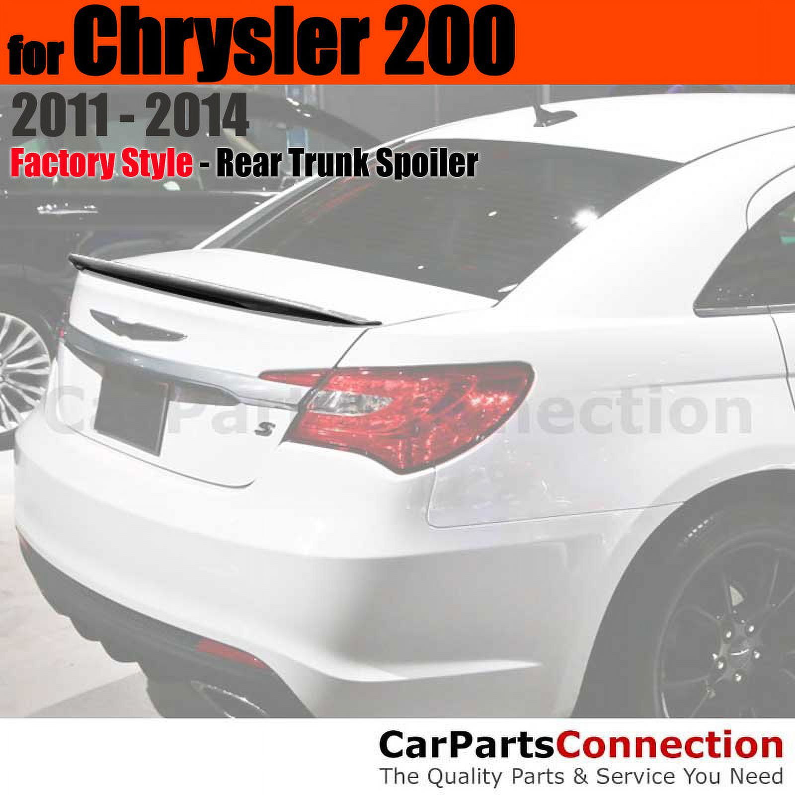 Trunk Spoiler Compatible With 2011 2012 2013 2014 Chrysler 200 Sedan