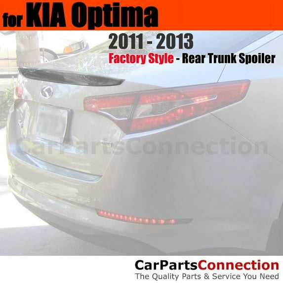 Trunk Spoiler Compatible With 2011 2012 2013 Kia Optima Sedan Factory Style Flush Mount Painted Color SWP Snow White Pearl No Drill Install