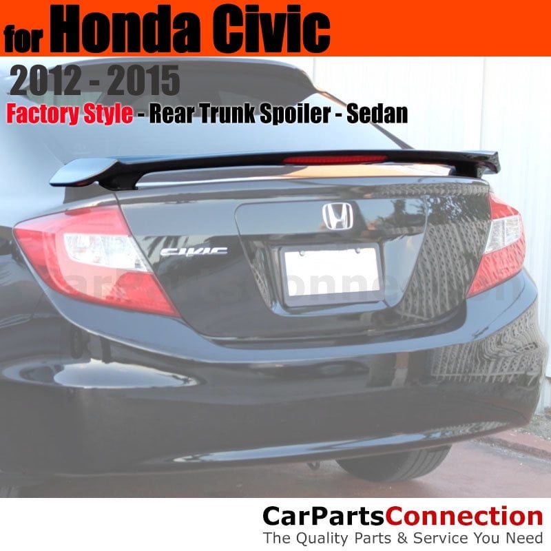 Trunk Spoiler Compatible With 2012 2013 2014 2015 Honda Civic Sedan ...