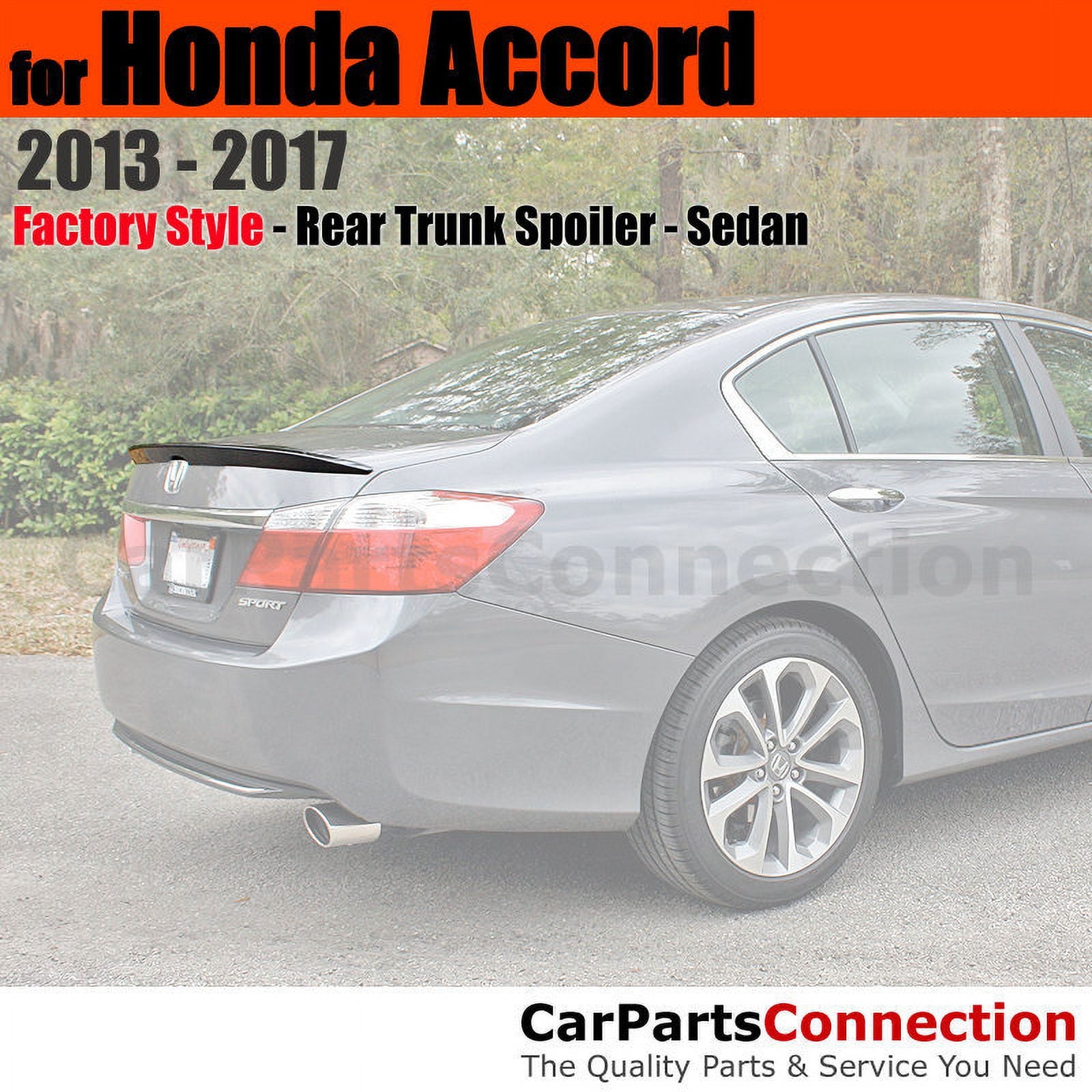 Trunk Spoiler Compatible With 2013 2014 2015 2016 2017 Honda Accord