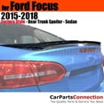 thumbnail image 1 of Trunk Spoiler Compatible With 2015 2016 2017 2018 Ford Focus Sedan Factory Style Painted Color RR Ruby Red Metallic, 1 of 1