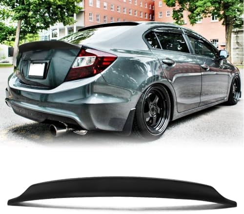 IKON Duckbill V2 Style Trunk Spoiler For 2012-2015 Honda Civic Sedan - Unpainted