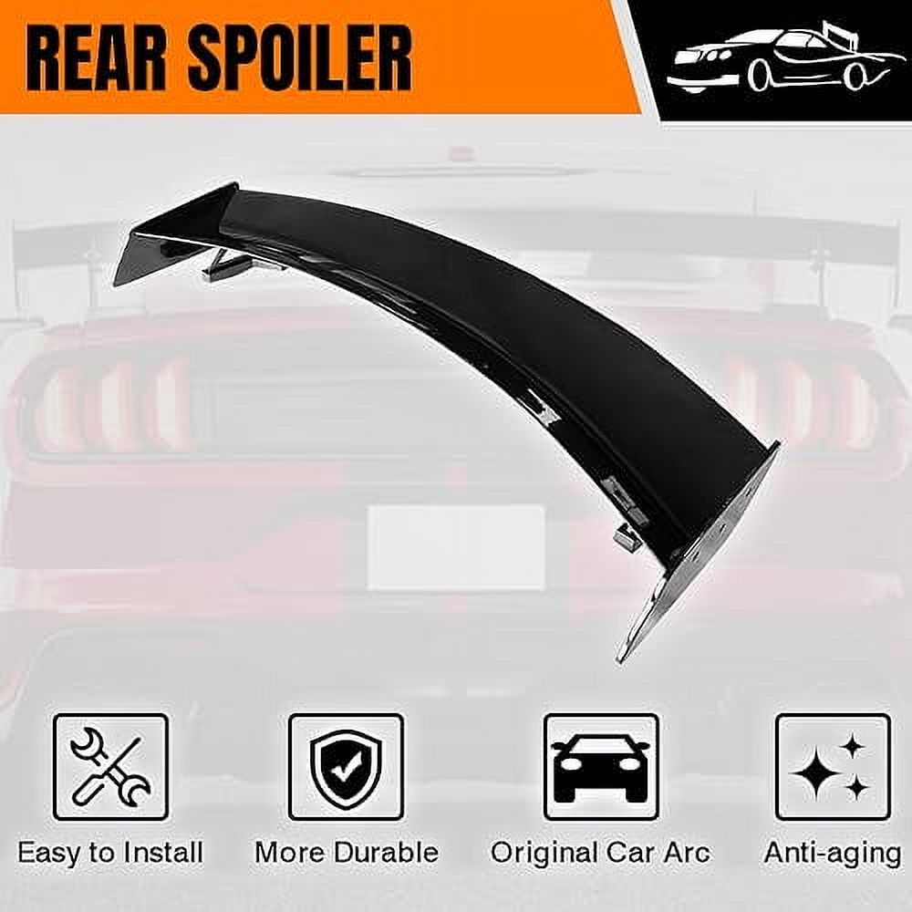 JMTBNO 57Inch Universal Rear Spoiler Wing,Gloss Black Car Wing Trunk
