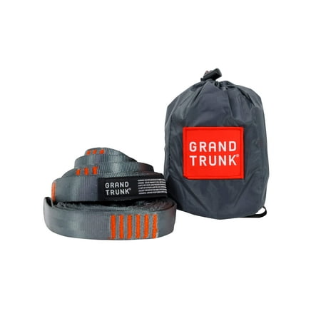 Grand Trunk Trunk Straps – Tree-Friendly Hammock Suspension System, 36 Adjustment Points, 400 lb Capacity, 10 ft Straps with Stuff Sack