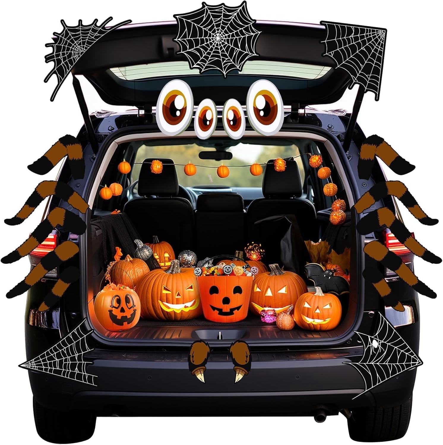 PJ Masks Trunk Or Treat Car Decorations Kit - Official Halloween Decals For Cars & SUVs, Includes CatBoy, Owlette & Gekko Panels