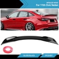 thumbnail image 1 of Trunk Wing Spoiler Body Kit for Honda Civic 22-24 Sedan SI RS Style Glossy Black, 1 of 8