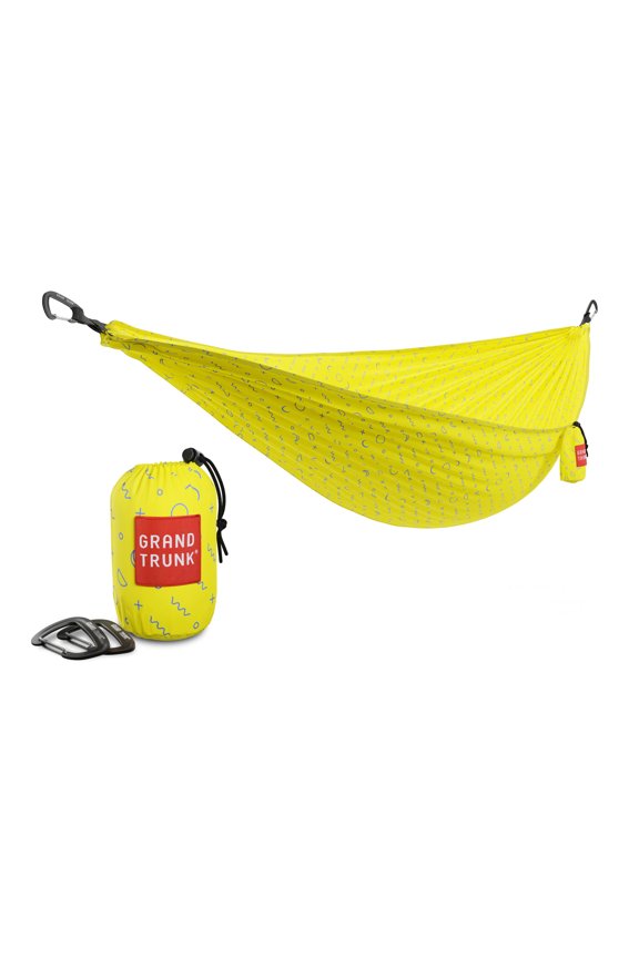 TrunkTech Double Camping Hammock Lightweight Ripstop Nylon with Integrated Stuff Sack for Backpacking Hiking and Travel