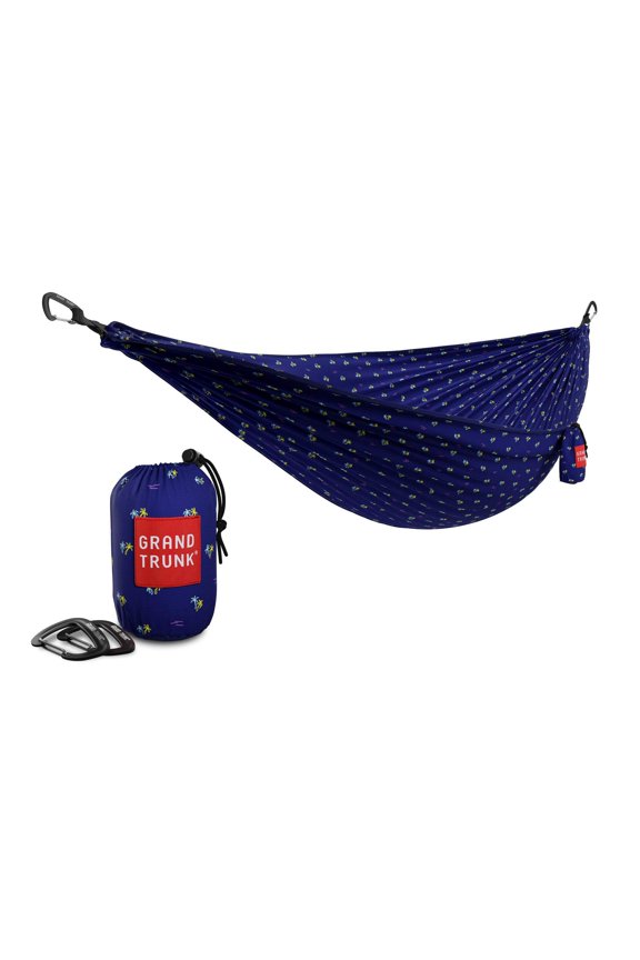 TrunkTech Double Camping Hammock Lightweight Ripstop Nylon with Integrated Stuff Sack for Backpacking Hiking and Travel