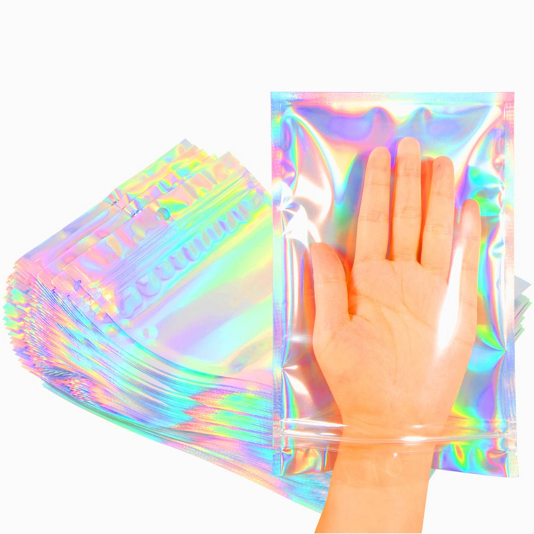 Holographic bags packaging outlet
