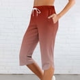 thumbnail image 1 of FAIOROI 2025 Trendy Red Cropped Capris for Women - Dressy Casual Capri Pants with Pockets - Ladies Summer Capris in M - Womens Stylish Capri Pants, 1 of 8