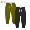thumbnail image 1 of fnnxnal Big Boys' 7T Mint Green Jogger Pants 2-Pack - 100% Polyester, Elastic Waist with Drawstring, Quick-Drying Casual Kids' Sweatpants, 1 of 3