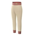 thumbnail image 1 of Trupants Big Boys Thermal Leggings 13-14T Beige, Stretchy Nylon-Spandex, High Waist, Warm for Cold Weather - Base Layer or Casual Wear, 1 of 2