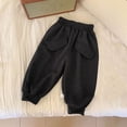 thumbnail image 1 of FAIOROI Big Girls Pants 7-8T Black - Stretchy Balloon Pants, Nylon Spandex Blend, Durable with Pockets, Elastic Waist for School & Daily Play, 1 of 5