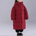 thumbnail image 1 of fnnxnal Big Girls' Puffer Jacket 10T - Wine Water-Resistant Hooded Quilted Warm Winter Coat for Daily & School Use, 1 of 5