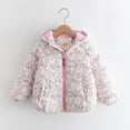 thumbnail image 1 of FAIOROI Big Girls Winter Warm White Padded Jacket - 8T Hooded Puffer Coat with Full-Zip, Side Pockets & Nylon Spandex Blend for Fall Daily Wear/School, 1 of 9