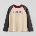thumbnail image 1 of FAIOROI Boys T-shirt: Boys Cotton Solid Color Crewneck Long Sleeve, Beige, Fall Clothing, Boys Casual, for boys kids, Size 7 T, 1 of 4