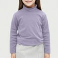 thumbnail image 1 of Trupants Cotton Turtleneck Top for Big Girls 12T - Purple, Long Sleeve, Soft Breathable, Sensitive Skin Safe, Perfect for School & Daily Layering, 1 of 6