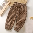 thumbnail image 1 of FAIOROI Girl's Cotton Sweatpants with Pockets for Girls Kids, Multicolor, Size 6 T, Winter Warm, Straight Casual, Loose Long, Elastic Waisted, Leg Straight, Athletic Leggings, Printed, 1 of 3