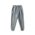thumbnail image 1 of fnnxnal Gray Cotton Sweatpants for Big Boys 7T - Elastic Waist Joggers with Pockets, Soft Breathable Kids' Casual Pants for School & Play, 1 of 6