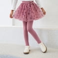 thumbnail image 1 of FAIOROI Infant Girls' Pink Cotton Tutu Skirted Leggings - 2T, Bow Waist, Polka Dot, Soft Breathable, for Daily/School/Party, 1 of 9