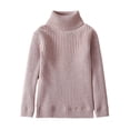 thumbnail image 1 of FAIOROI Infant Turtleneck Sweater 1-2T - Knitted Cotton, Soft on Sensitive Skin, Warm for Fall Winter, Khaki, 1 of 2