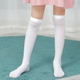 thumbnail image 1 of Trupants Juniors Kids Cotton Knee High Socks - White, 3-12T, for School Uniforms/Ballet/Everyday Wear, Stays Up & Durable, Walmart, 1 of 4
