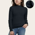 thumbnail image 1 of fnnxnal Toddler Cotton Knit Sweater, 3T Black, Mock Neck Ribbed - Soft Durable, Ideal for Fall Daily Wear, Gentle on Sensitive Skin, Breathable, 1 of 5