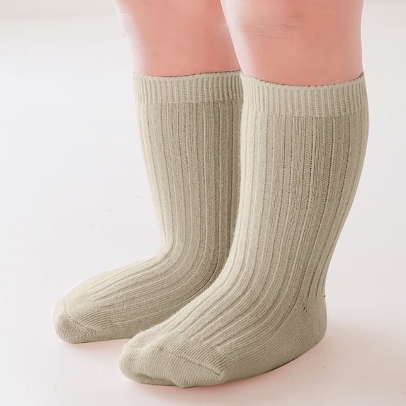 Trupants Toddler Cotton Socks - Non-Slip Ribbed Cuff, Breathable Soft for Sensitive Skin, Single Pack (1 Piece), Green, Size 2-3T, Walmart Budget-Friendly Essential
