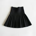 thumbnail image 1 of fnnxnal Toddler Girls' School Uniform Pleated Skirt - Black Cotton, 4-5T - Breathable, Durable for Back to School, 1 of 4