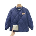 thumbnail image 1 of fnnxnal Toddler Unisex 100% Cotton Winter Coat - Warm & Breathable for School/Outdoor, Size 3-4T, Navy, 1 of 3