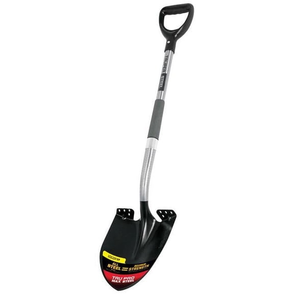 Truper  11 x 8.75 x 27 in. D-Handle Steel Round Point Shovel, Assorted