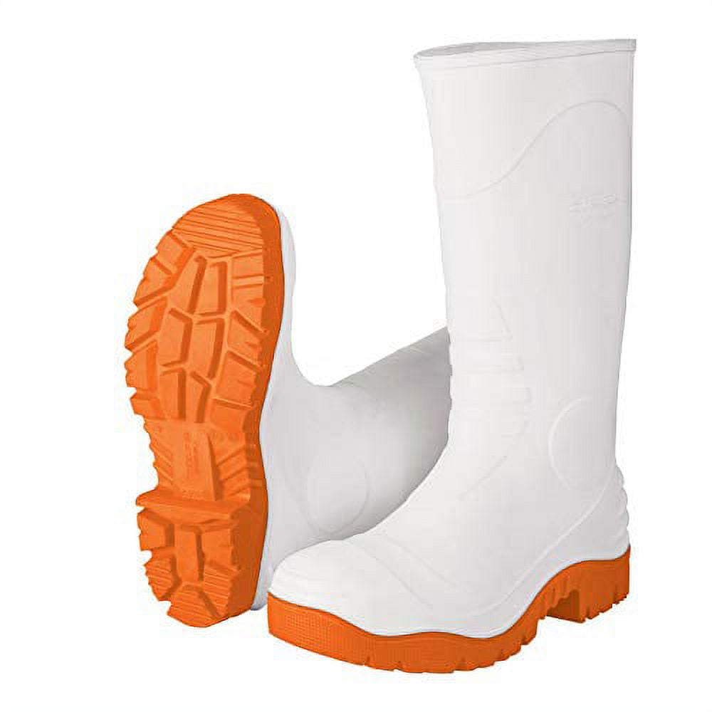 Truper 17930 /BOT-25S/  White Rubber Work Boots. Size 7.