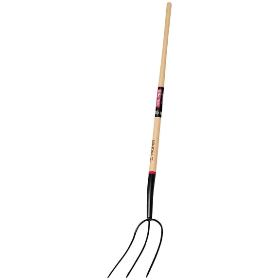 Truper 30308 Tru Pro 54-Inch Manure Fork 3-Tine, Ash Handle
