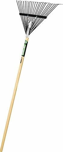 Truper 30452 Tru Tough 48-Inch Steel Leaf Rake, 22-Inch Head, Wood ...