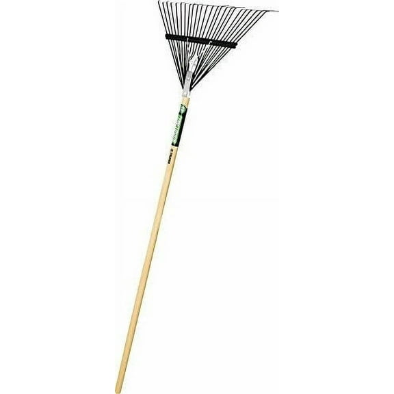 Truper 30452 Tru Tough 48-Inch Steel Leaf Rake, 22-Inch Head, Wood Handle