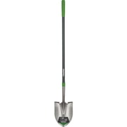 Truper Tru Tough Round Point Shovel - Reinforced Ergonomic Handle - 47-Inch   Residential Use, Standard Application