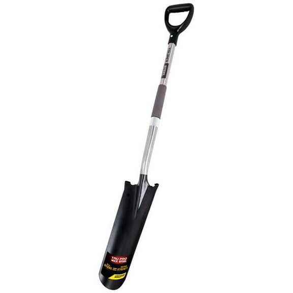 Truper 7598527 16 x 6.25 x 27 in. D-Handle Steel Drain Spade Steel, Assorted