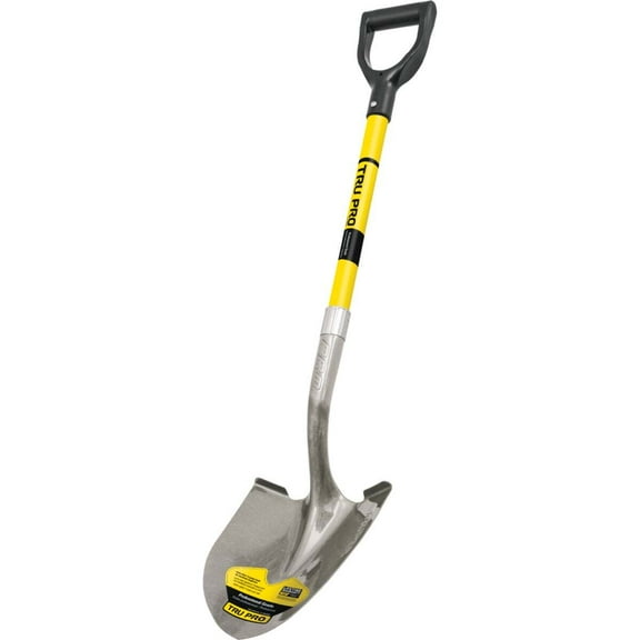 Truper Tru-Pro 41 in. Steel Round Digging Shovel Fiberglass Handle
