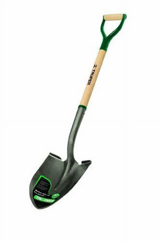 Truper Tru-Tough 41 in. Steel Round Digging Shovel Wood Handle