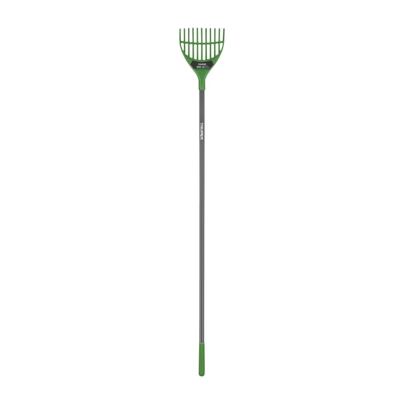 Truper Tru Tough Poly Shrub Rake - 11 In Head Width - 11 In Size, Green