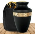 thumbnail image 1 of Trupoint Memorials Serenity Black Large Adult Urn For Cremation Ashes in Home, For up to 200 lb Person with Velvet Bag, 1 of 7
