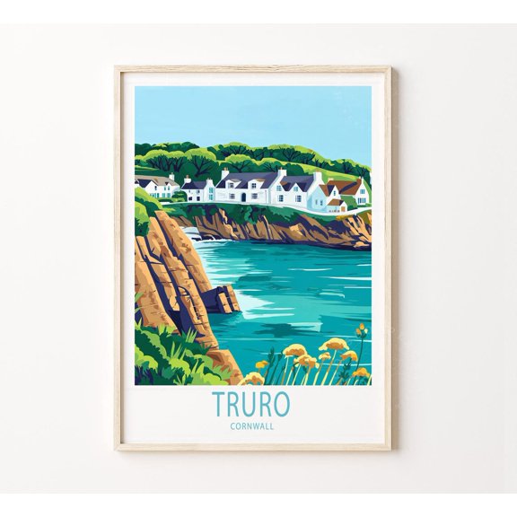 Truro Cornwall Travel Wall Art Home Decor