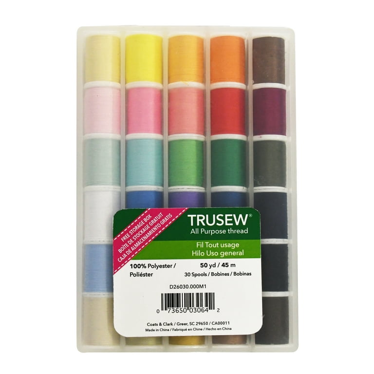 Sewing Threads Kits, All Purpose 60 Color Spools Polyester Thread Quilting Threa - Default Title