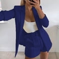 thumbnail image 1 of Trushirts Womens Navy Blazer - Polyester Spandex Stretch, Open Front & Classic Lapel, Machine Washable for Office/Casual/Date Night, Tailored Fit & All-Day Comfort,Size M, 1 of 7