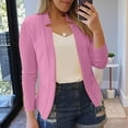 thumbnail image 1 of Trushirts Womens Pink Open-Front Blazer - Stretchy, Lightweight, Inclusive Sizing S to XXXXXL (5XL) for Office & Casual Daily Wear,Size 2XL, 1 of 6
