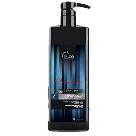 Truss Bidimensional Shampoo, Gentle Moisturizing Cleanse - 33.81 fl oz/1 L
