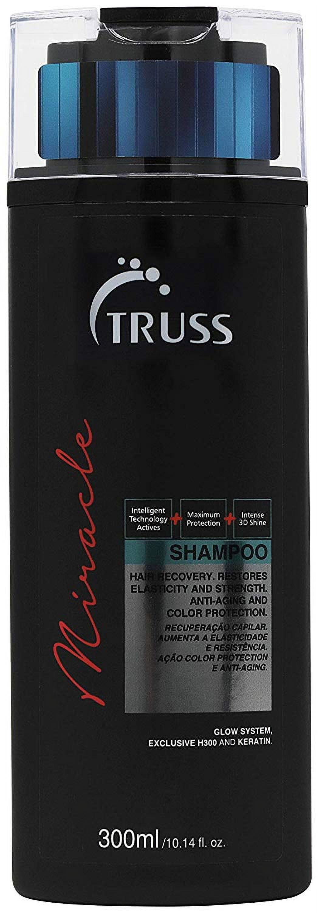 TRUSS Miracle Hair Shampoo, 10.14 oz, Anti-Aging & Color Protection with Keratin and Vitamin E, Restores Elasticity & Shine