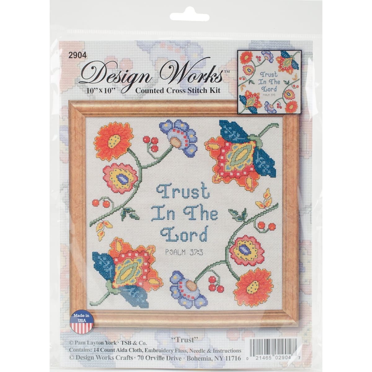 Design Works Crafts Counted Cross Stitch Kit, 14Count Aida Cloth