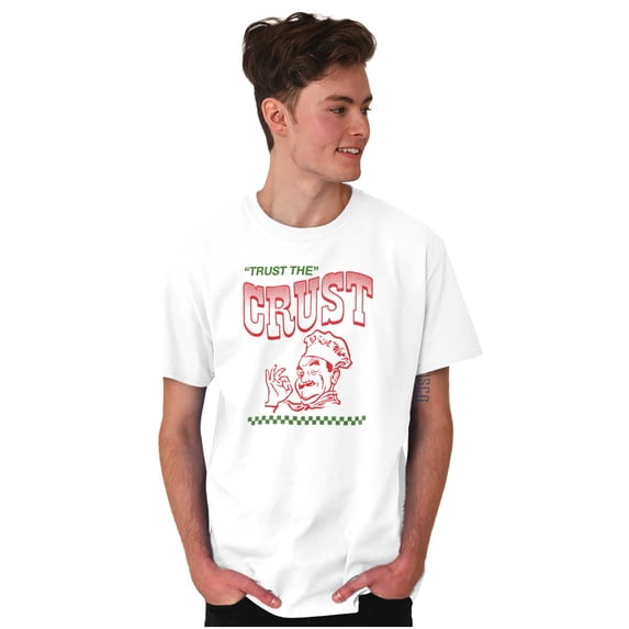 Trust Crust Cool Pizza Lovers Men's Graphic T Shirt Tees Brisco Brands L