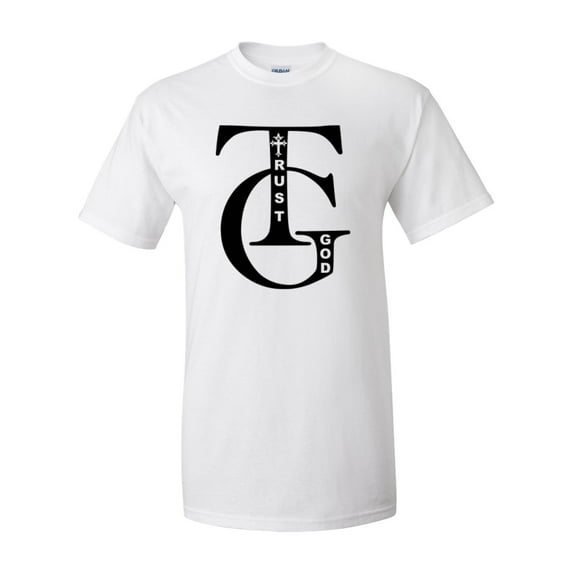 Trust God Christian Unisex Short Sleeve T-shirt-White-Small